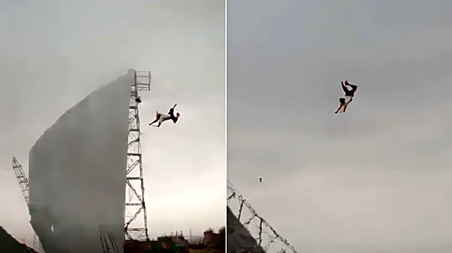 Video: Bareilly man thrown 50ft into air by strong wind