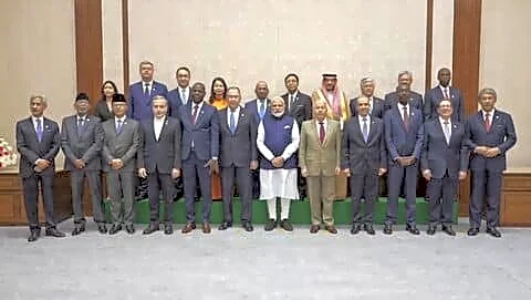 Narendra Modi hosts BRICS ministers in New Delhi, urges diplomacy