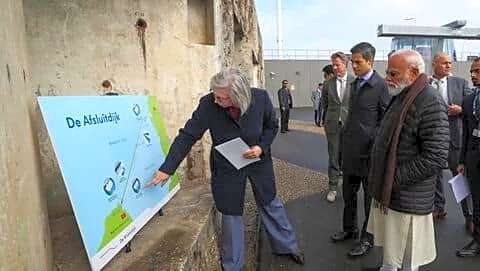 Prime Minister Narendra Modi lauds Afsluitdijk, seeks smart water tech