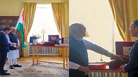 Narendra Modi and Swedish leaders honor Rabindranath Tagore in Sweden