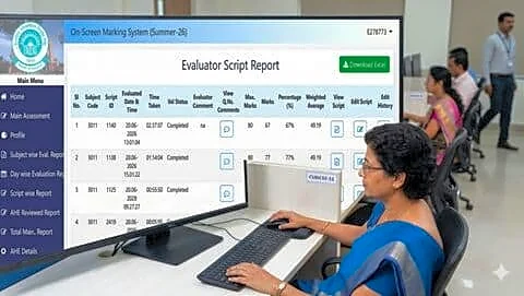 CBSE addresses student concerns over 2026 Class 12 on-screen marking