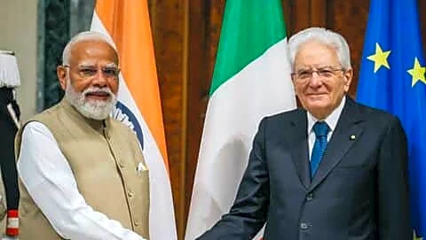 Prime Minister Narendra Modi ends 5-nation tour, meets Sergio Mattarella