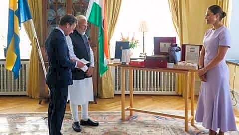 Prime Minister Narendra Modi gifts Indian crafts on 5-country tour