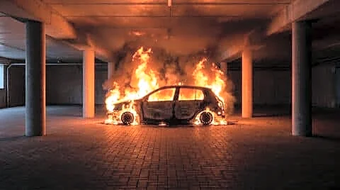Charging EV catches fire at Surya Nagar 4-story Ghaziabad building