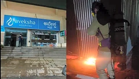 Aveksha Hospital blaze in Bengaluru prompts evacuation of 21