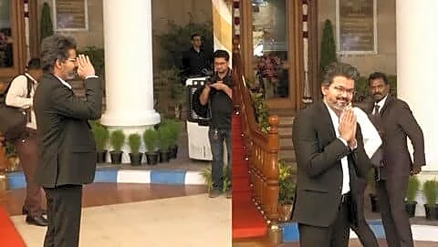 C Joseph Vijay arrives in Delhi to meet PM Modi