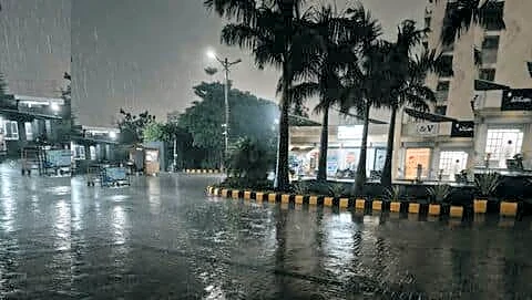 Heavy rain and storms give Gurugram relief from brutal heatwave