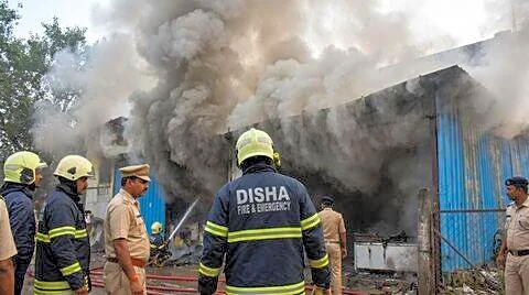 Early Monday fire at Cuttack Link Road fish market