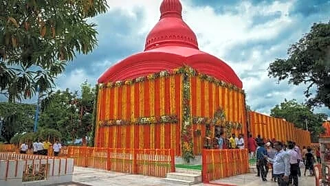 Amit Shah skips Tripura Sundari amid rough weather, 54cr revamp