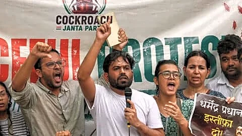 Cockroach Janta Party demands Education Minister Pradhan step down