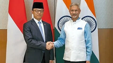 S Jaishankar meets Sugiono in New Delhi to boost cooperation
