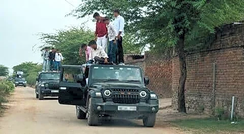 Groom, 26, arrested after viral Mahindra Thars wedding dance video