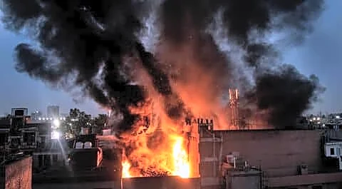 Five fires hit Ghaziabad Noida Greater Noida within 24 hours
