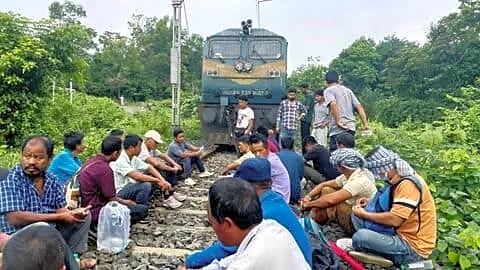 Surrendered NLFT and ATTF members end Tripura blockades after talks