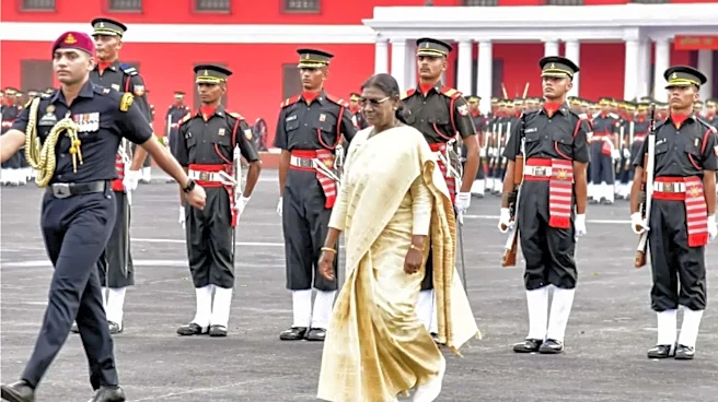 President Murmu reviews IMA parade as 9 women officers commissioned
