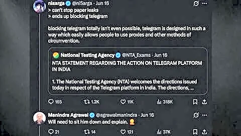 Professor Manindra Agrawal and Nisarga Adhikary clash over Telegram edits