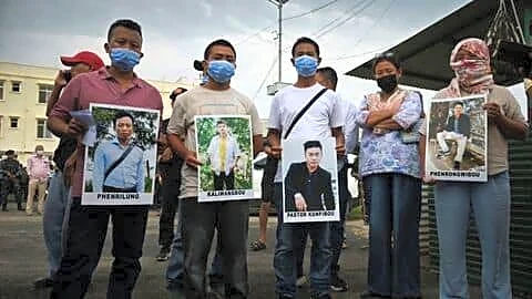 Imphal protest demands justice after 6 Naga civilians found dead
