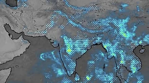 Southwest monsoon spreads in India with 68.5mm versus 118.5mm