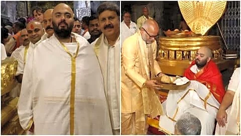 Anant Ambani visits Tirumala, pledges 25 e-buses 27.5cr for visitors