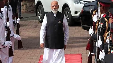 Narendra Modi lands in Seychelles for 3-day golden jubilee visit
