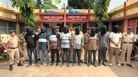 Tripura police arrest 8 Bangladeshi nationals at Agartala airport