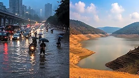 Mumbai sees heavy monsoon rains but reservoirs remain nearly empty