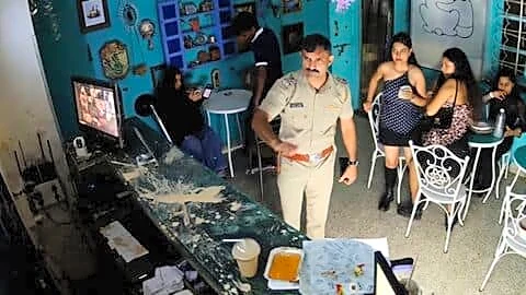 Pune PSI Sandeep Kadam suspended after confrontational Gypsiya Cafe video