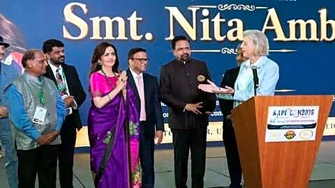 Nita Ambani receives AAPI Humanitarian Award, celebrates shared values