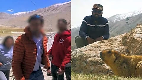Viral video shows Ladakh tourists feeding Himalayan marmots junk food