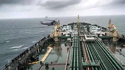 Indian Navy airlifts injured crew member from MT Desh Shakti