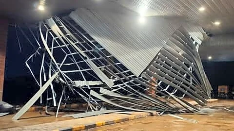 Ratnagiri railway station's 50-foot roof section collapses after downpour