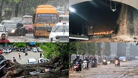 Monsoon rains July 8-9 flood Indian cities as IMD warns
