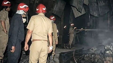 Major fire at Alipur cardboard warehouse in North Delhi Friday