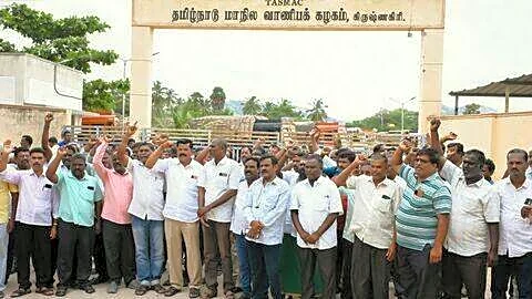 TASMAC employees protest Friday for paid sick leave, job security
