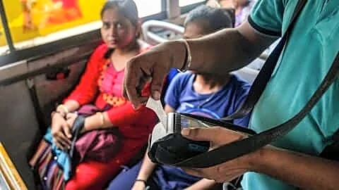 Karnataka Transport Minister Byrathi Suresh rides BMTC bus, denied change