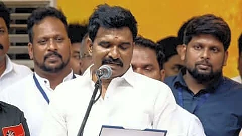 R Nirmalkumar gives Madurai newborns gold rings and mothers hampers