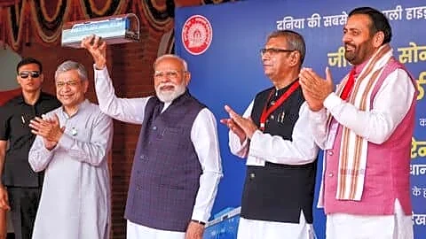 Prime Minister Narendra Modi inaugurates India's 1st hydrogen-powered train