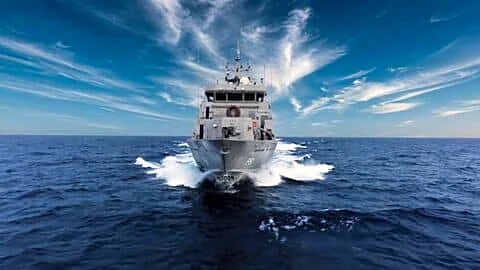 Indian Navy welcomes new anti submarine ship Malvan in Karwar