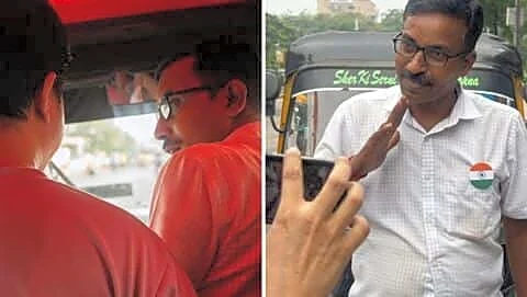 Delhi's Rakesh Kumar Yadav offers free rides during CJP protests