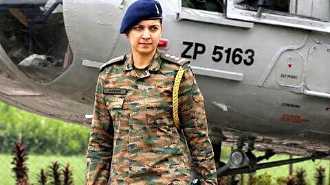Shivani Sehrawat becomes 1st woman ADC to Indian Army chief
