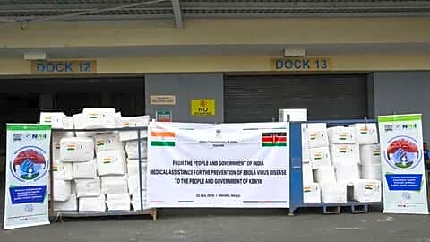 India sends 4.5 tons medical supplies to Kenya against Ebola