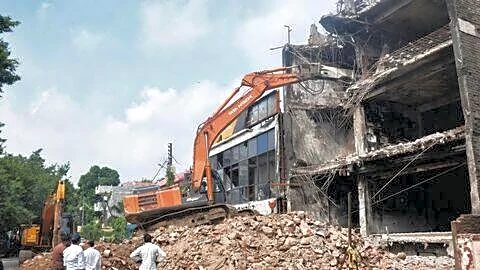 Lucknow building demolished this week after fire killed 15 people