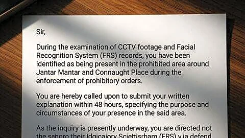 Delhi Police declares viral facial recognition summons notice completely fake