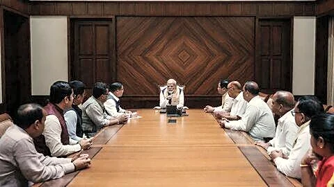 Prime Minister Narendra Modi meets Assam MPs over flood crisis