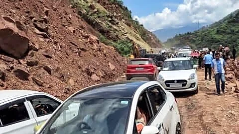 NHAI uses controlled blasting to clear Jammu Srinagar National Highway