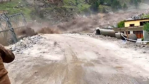 Uttarakhand flash flood sweeps away Bailey bridge and BRO worker