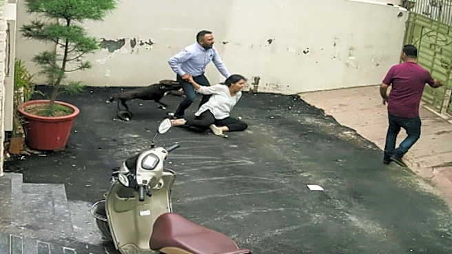 Pitbull attacks couple at rental property; CCTV captures horrifying scene