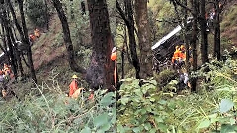 All 22 rescued after Faridabad bus tumbles into Nainital gorge
