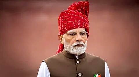 PM Modi credits 1.4 billion, urges developed India by 2047