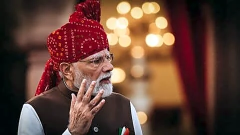 Narendra Modi in Independence Day speech credits decade of policies